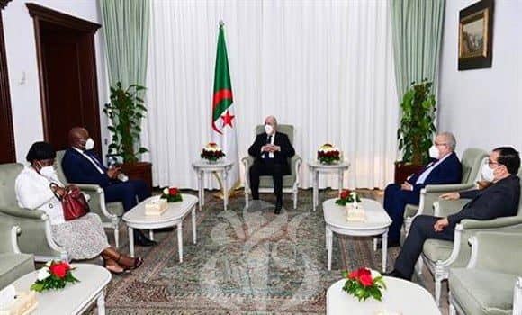 Tebboune reçoit le ministre burundais des affaires étrangères Tebboune_Albert Shingiro