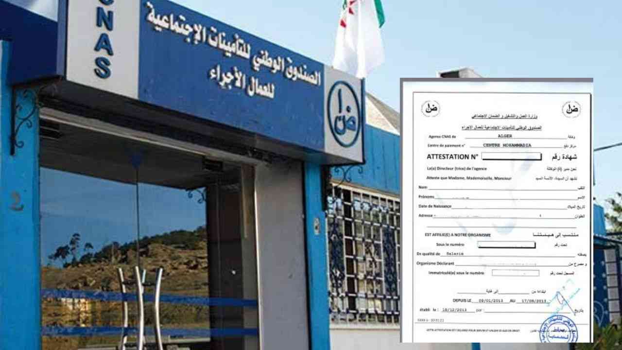 Algérie : Comment télécharger l’attestation d’affiliation CNAS ? (El Hanaa)