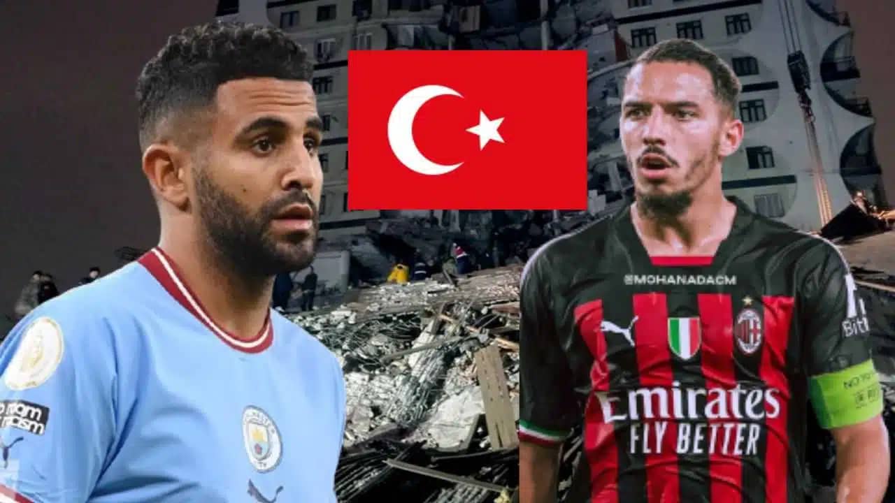 Mahrez et Bennacer solidaires au séisme en Turquie et en Syrie