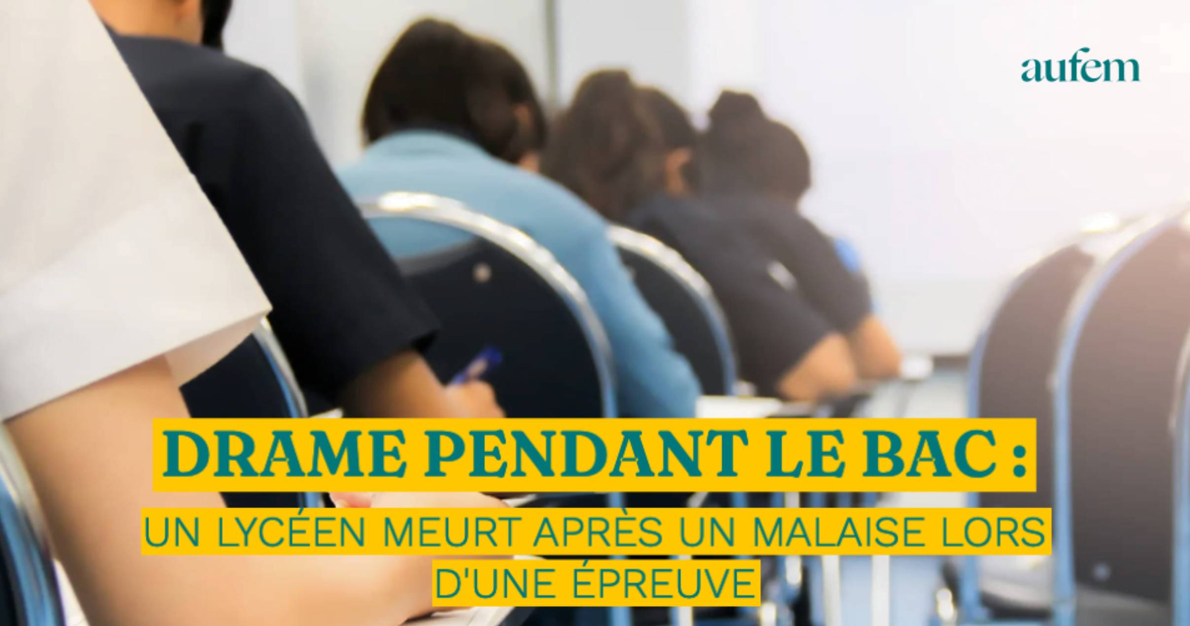 En France Un lycéen algérien trouve la mort  en plein examen de Bac