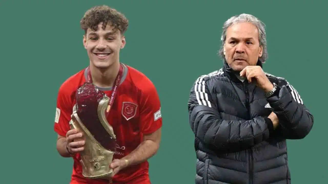 Rabah Madjer et son fils 