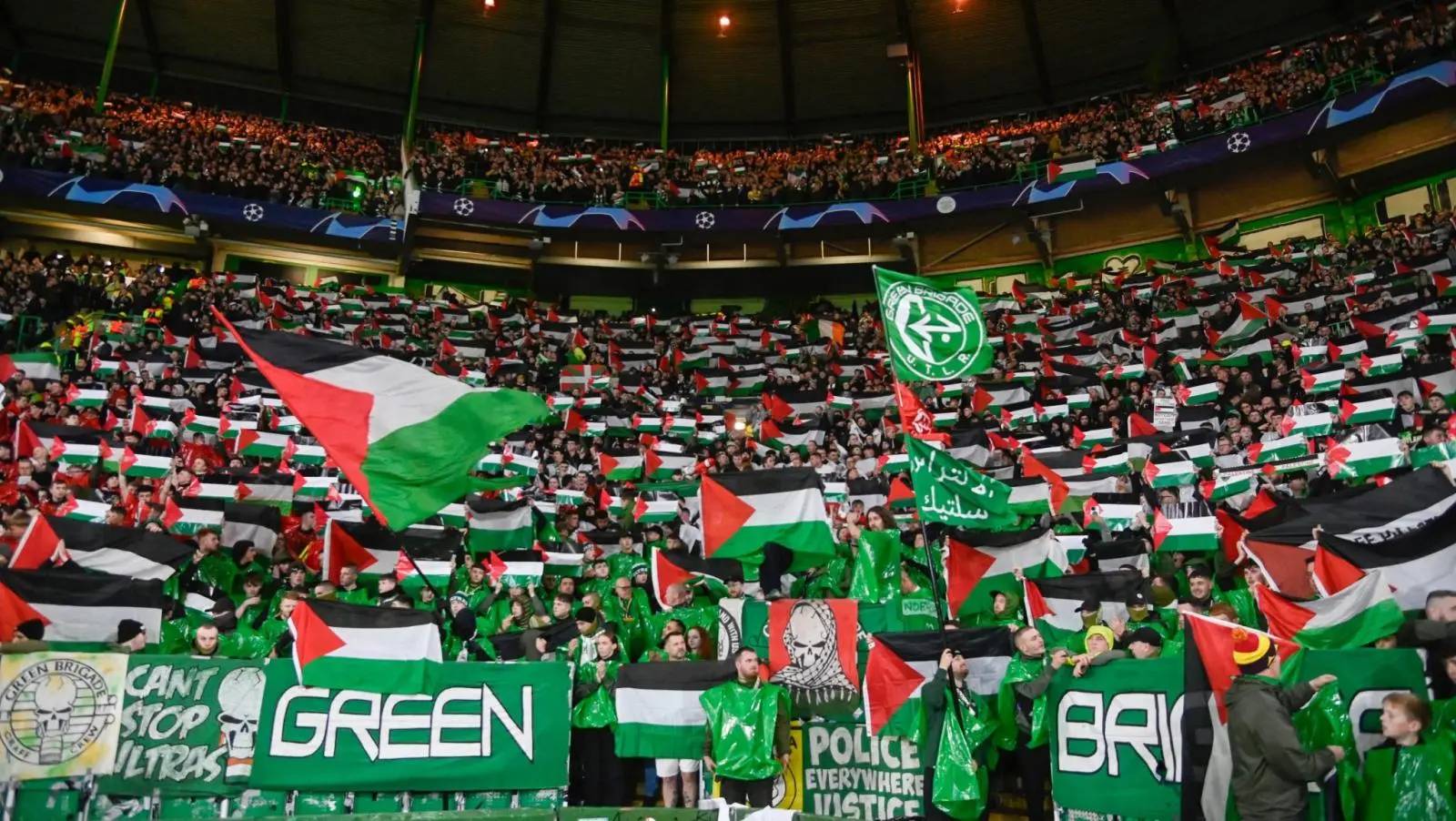 Soutien à la Palestine: les supporters du Celtic rejoignent les rangs Soutien à la Palestine: Celtic rejoint les rangs