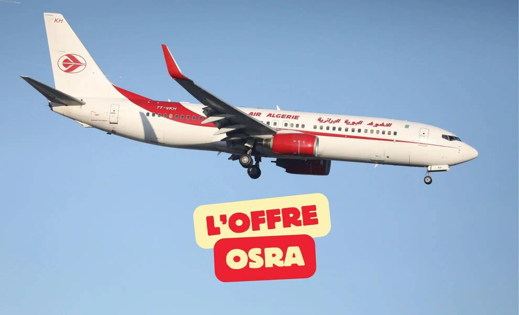 Offre OSRA d'Air Algérie : Augmentation de 97 vols supplémentaires
