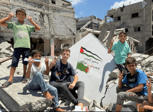 Hommage des enfants de Gaza à Dris Messaoudi : Un symbole de solidarité en plein JO Paris 2024 JO Paris 2024
