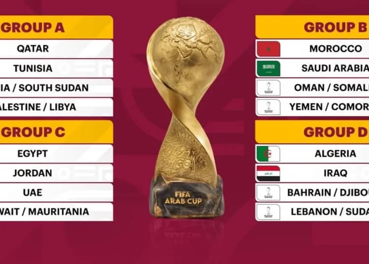 Coupe arabe 2025 : qui sont les adversaires de l'Algérie ? Coupe arabe 2025 : voici les adversaires de l'Algérie pour la compétition !