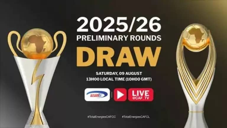 CAF : Calendrier officiel des compétitions 2025/26