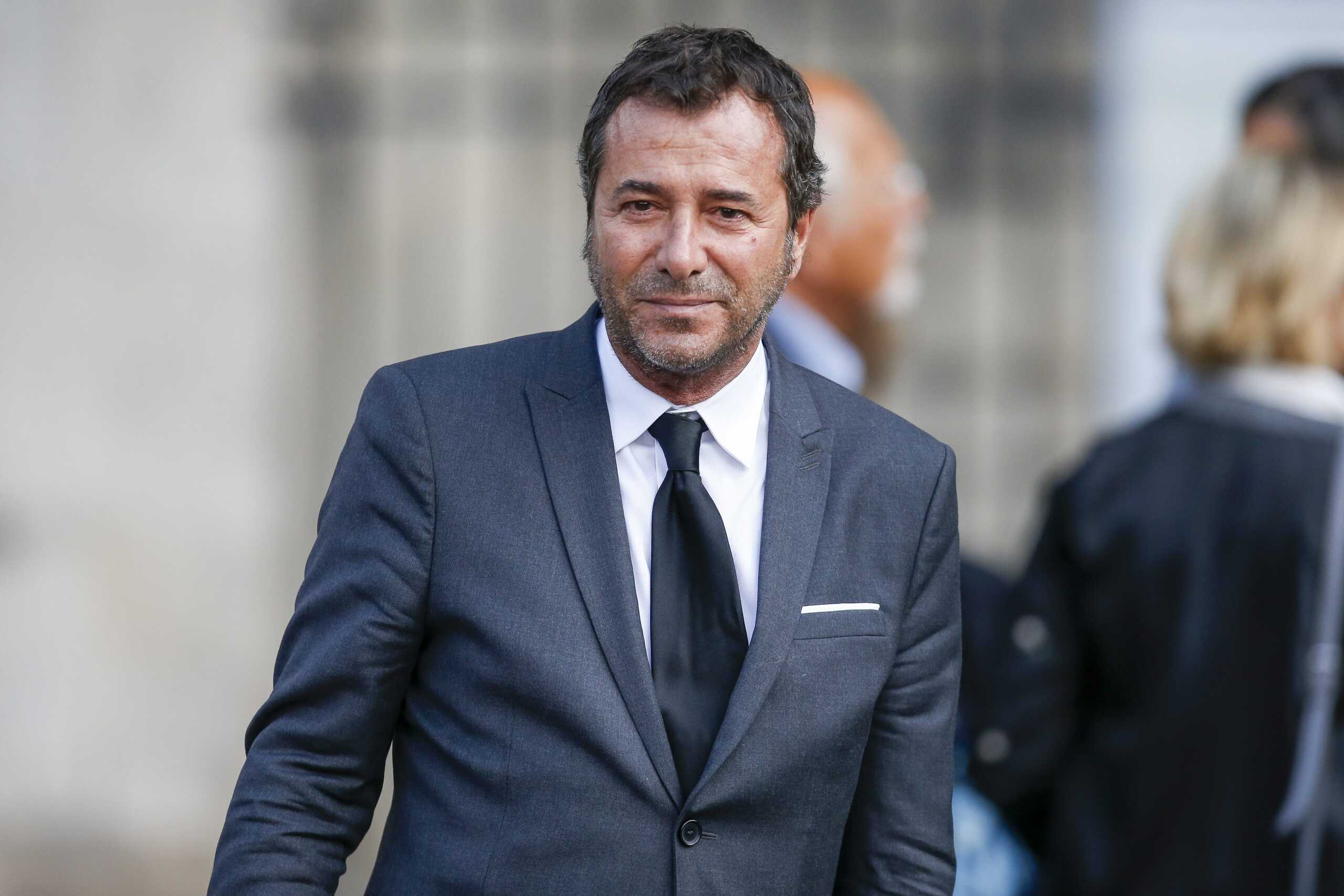 ©Leon Tanguy/MAXPPP - Bernard Montiel attends Mireille Darc's Funerals at Eglise Saint-Sulpice on September 1, 2017 in Paris, France. (MaxPPP TagID: maxpeopleworldtwo026167.jpg) [Photo via MaxPPP]