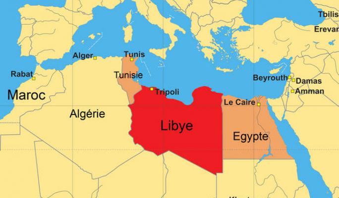 carte géographique du nord d'Afrique