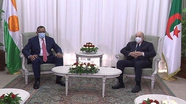 président de la république du Niger avec le président de l'Algérie