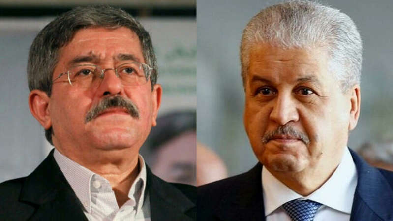 Les hommes politiques algériens Ahmed Ouyahia (à gauche) et Abdelmalek Sellal