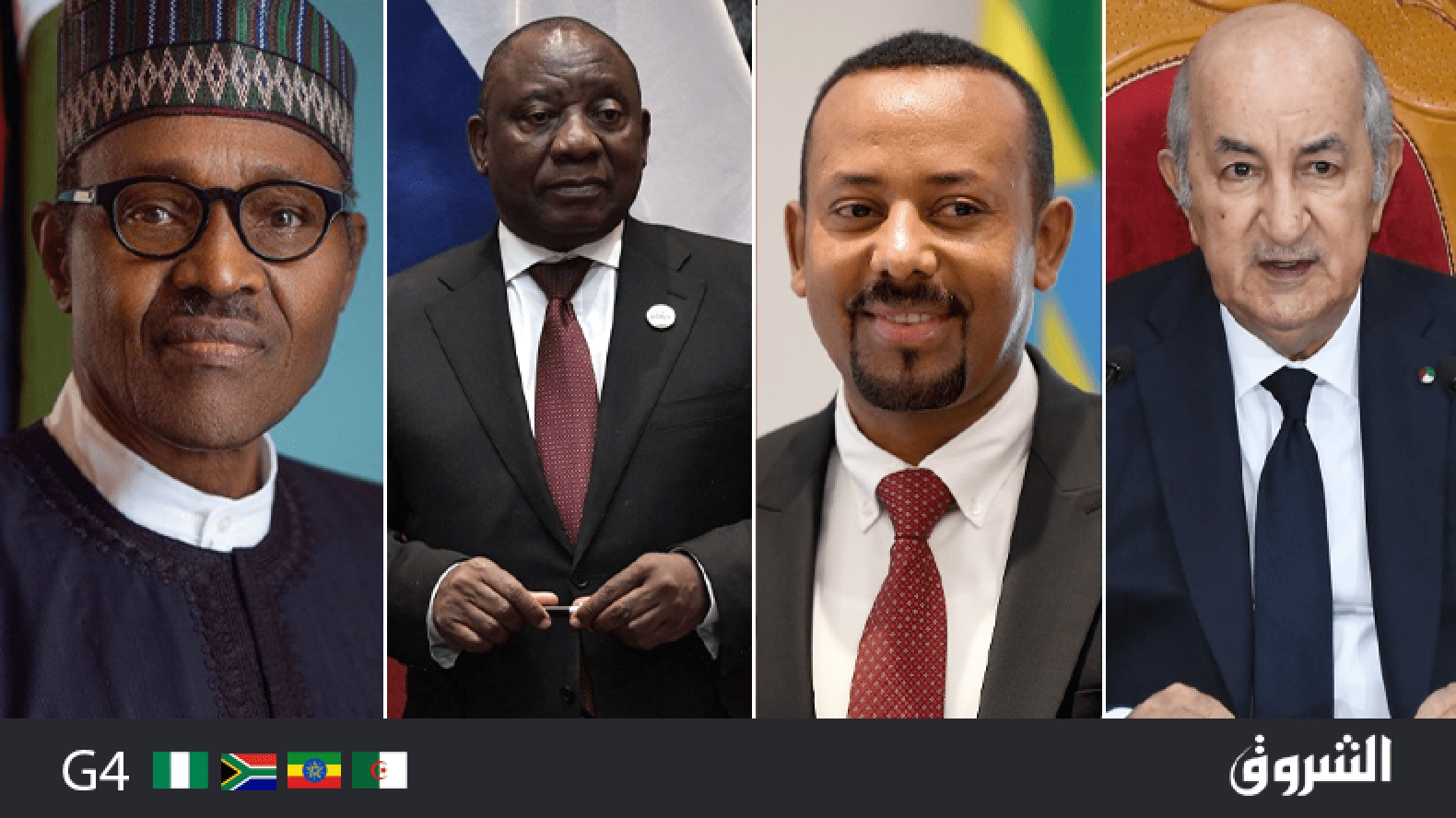 Le Groupe des 4...une nouvelle alliance entre l'Algérie et les piliers de l'Union Africaine tebboune