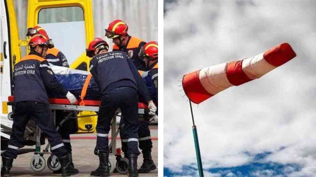 Météo : Décès d'un jeune homme suites aux rafales de vent