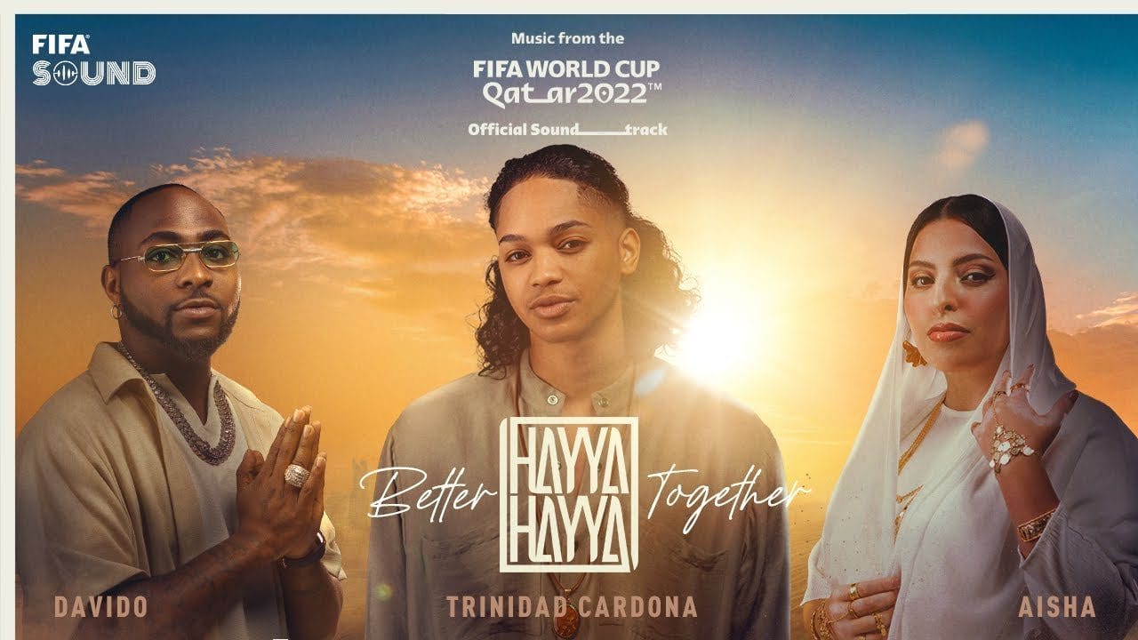 Qatar 2022: la FIFA dévoile la chanson de la coupe du monde, Davido interprète