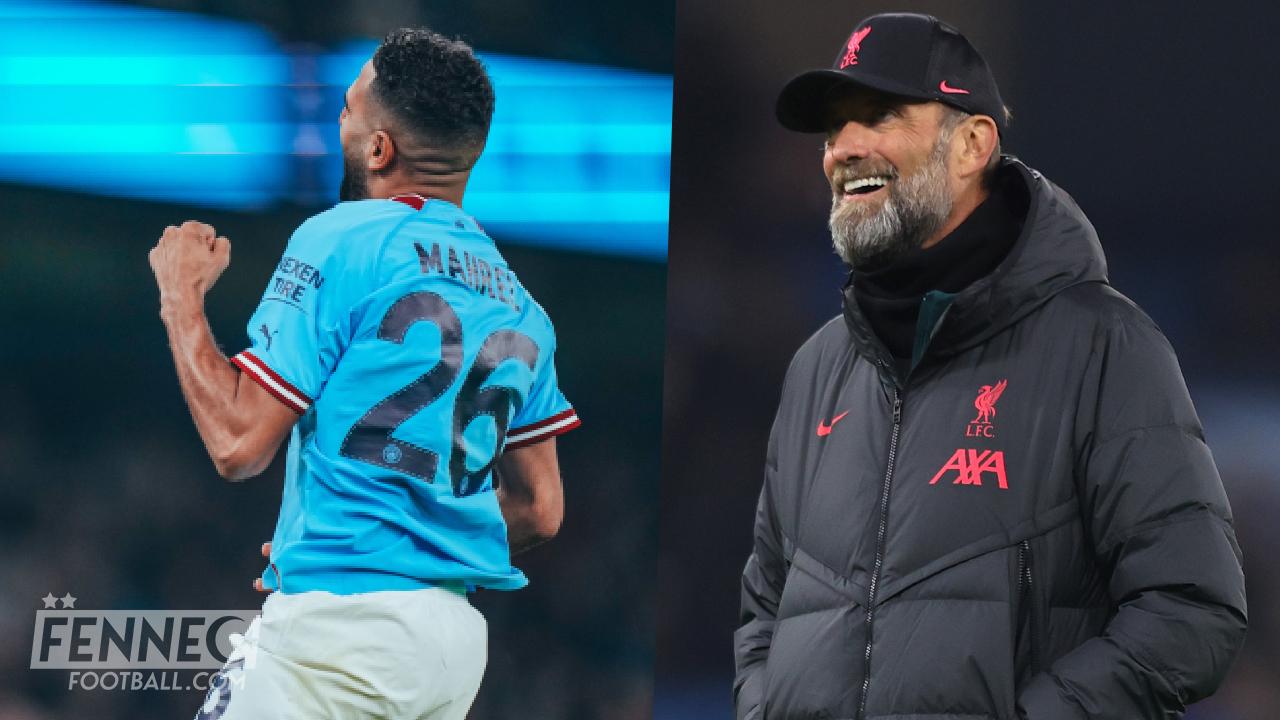 Manchester City Liverpool : Klopp encense Mahrez