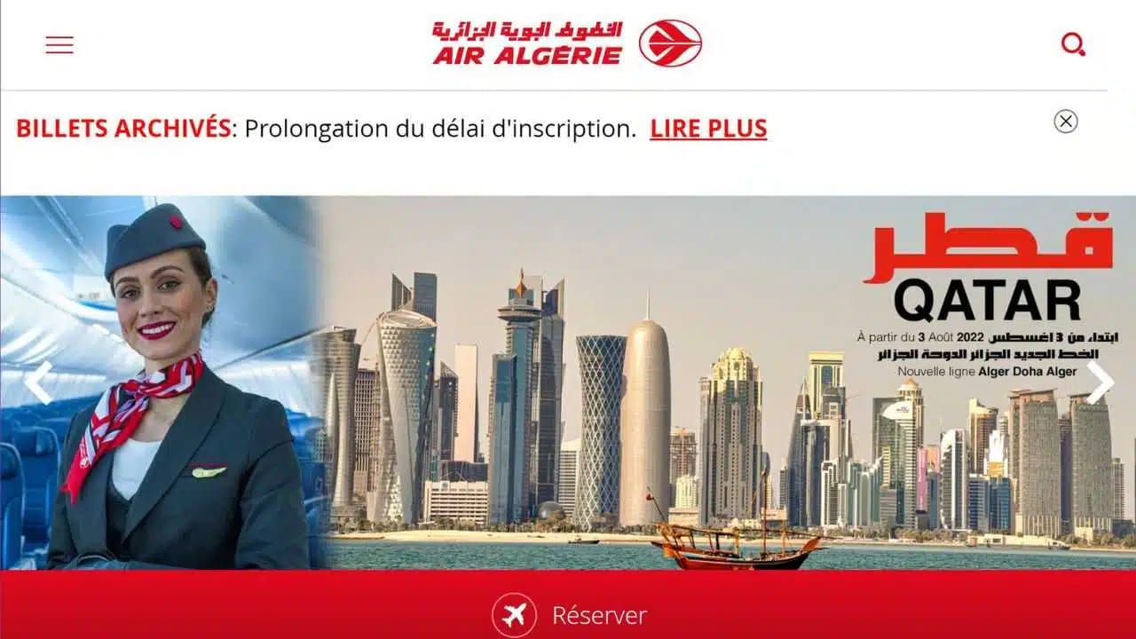 Air Algérie réservation : ce qu’il faut savoir à propos du  nouveau site