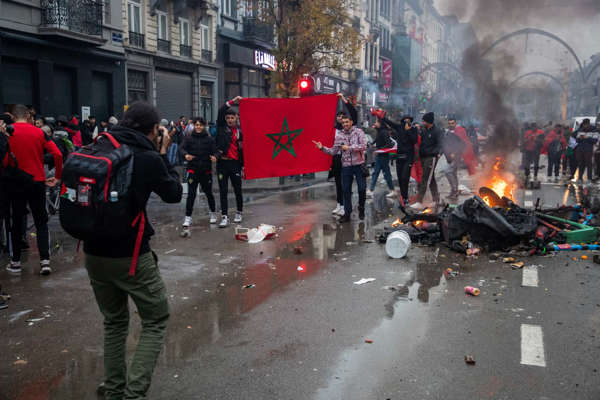 De nouvelles arrestations à Bruxelles après la victoire du Maroc contre le Canada