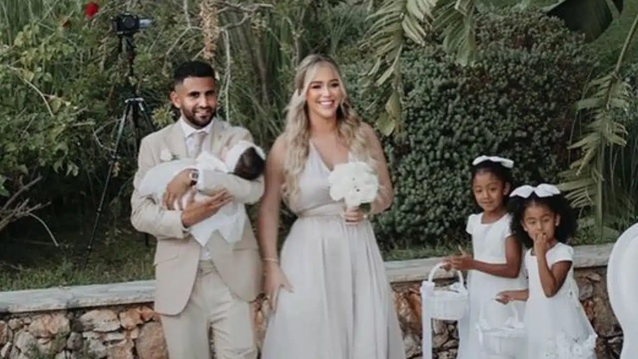 Riyad Mahrez,  l'émouvant message de ses filles aînées à Taylor Ward qui émeut la Toile (image)