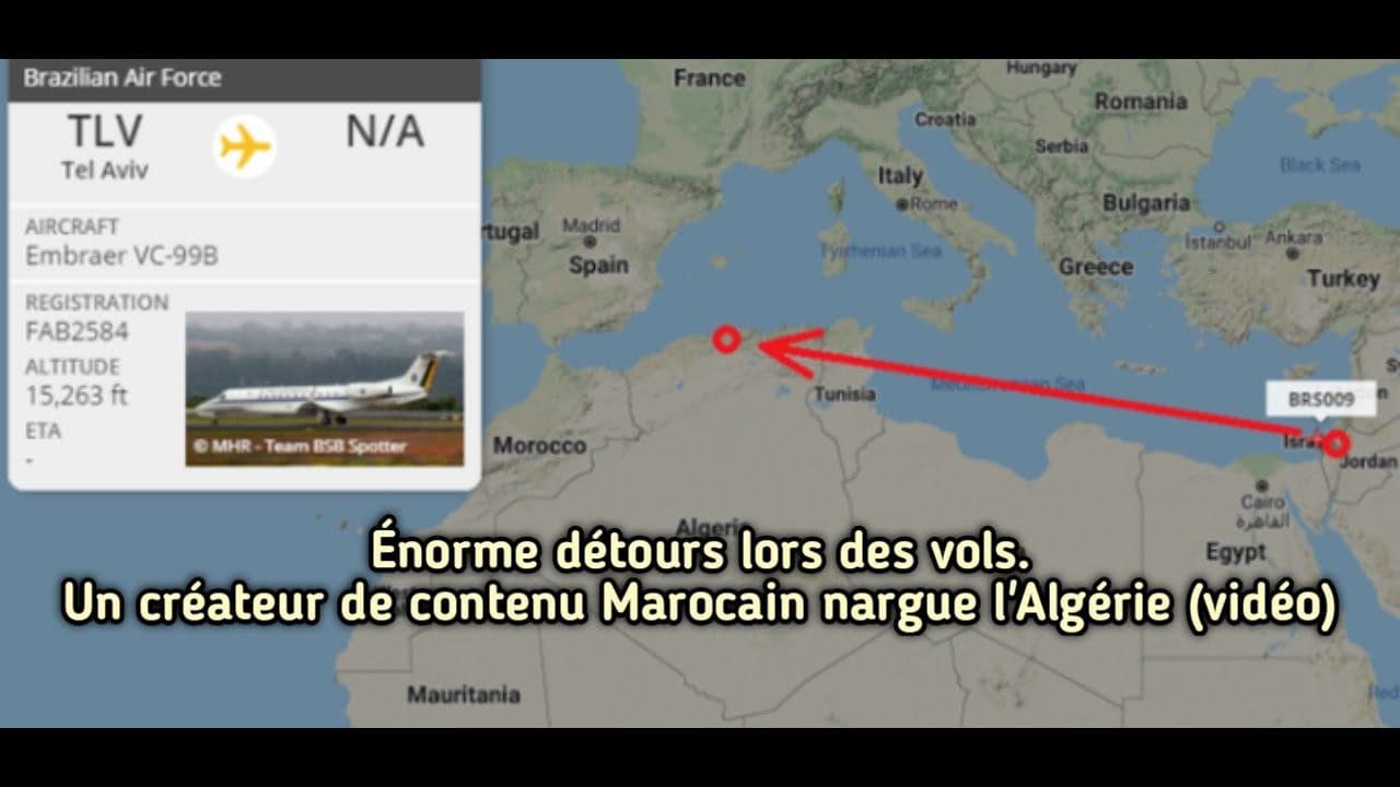 Un créateur de contenu marocain se moque de l’Algérie suite aux détours des vols 