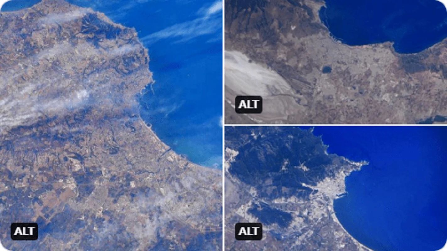 Alger, vue de l'espace