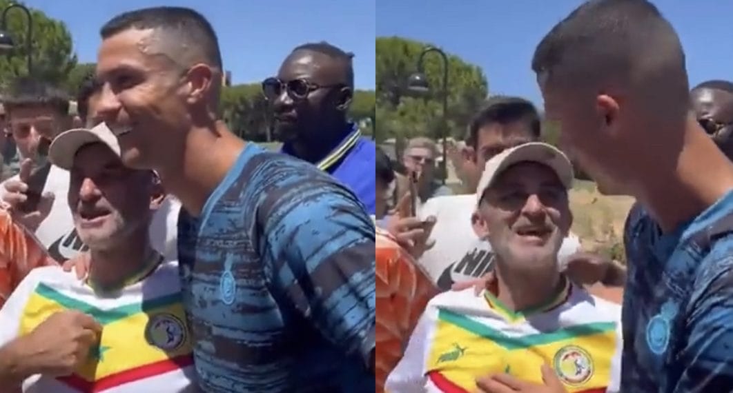 Cristiano Ronaldo couvre de fleurs le maillot du Sénégal