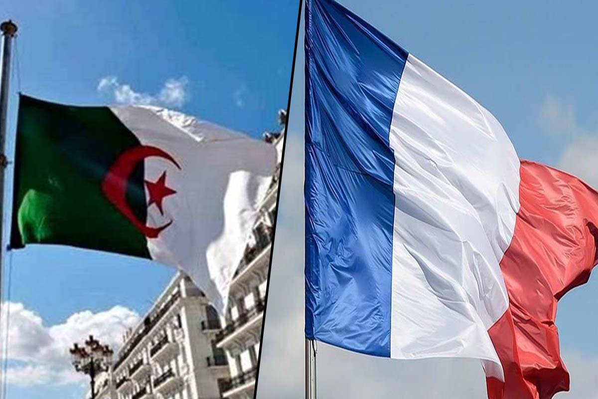 drapeau algerie et france