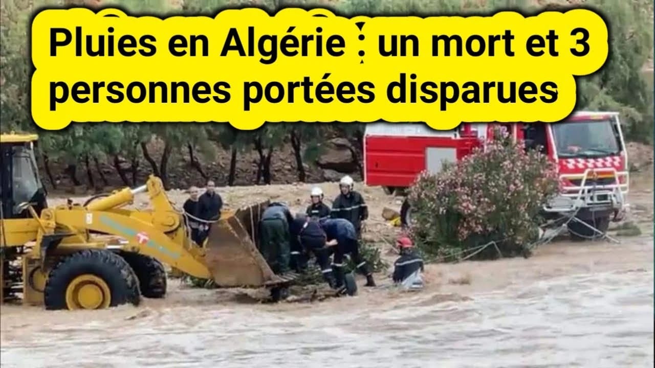 Pluies en Algérie : 1 mort et des portées disparues