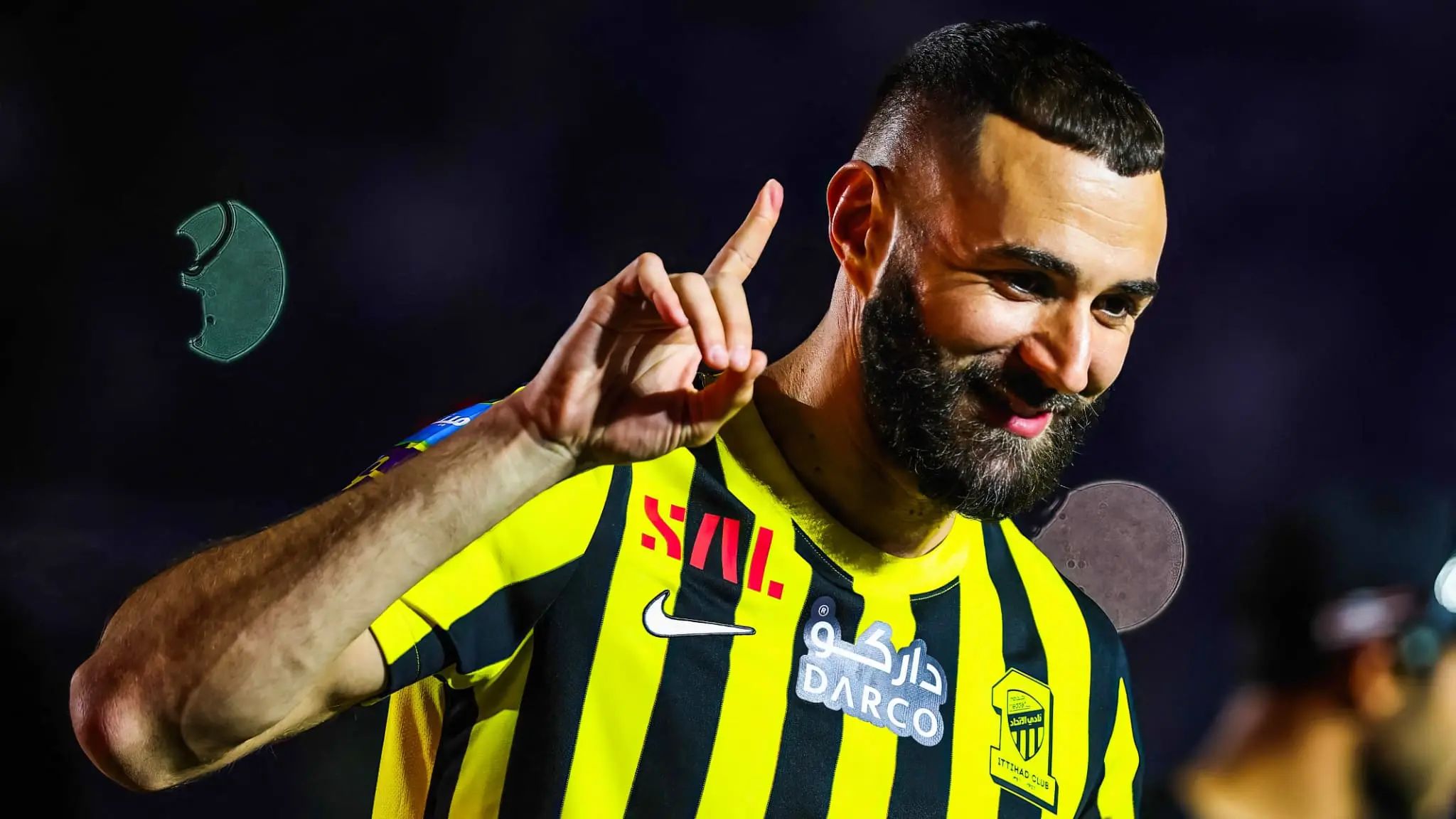 Karim Benzema laisse ses empreintes ici