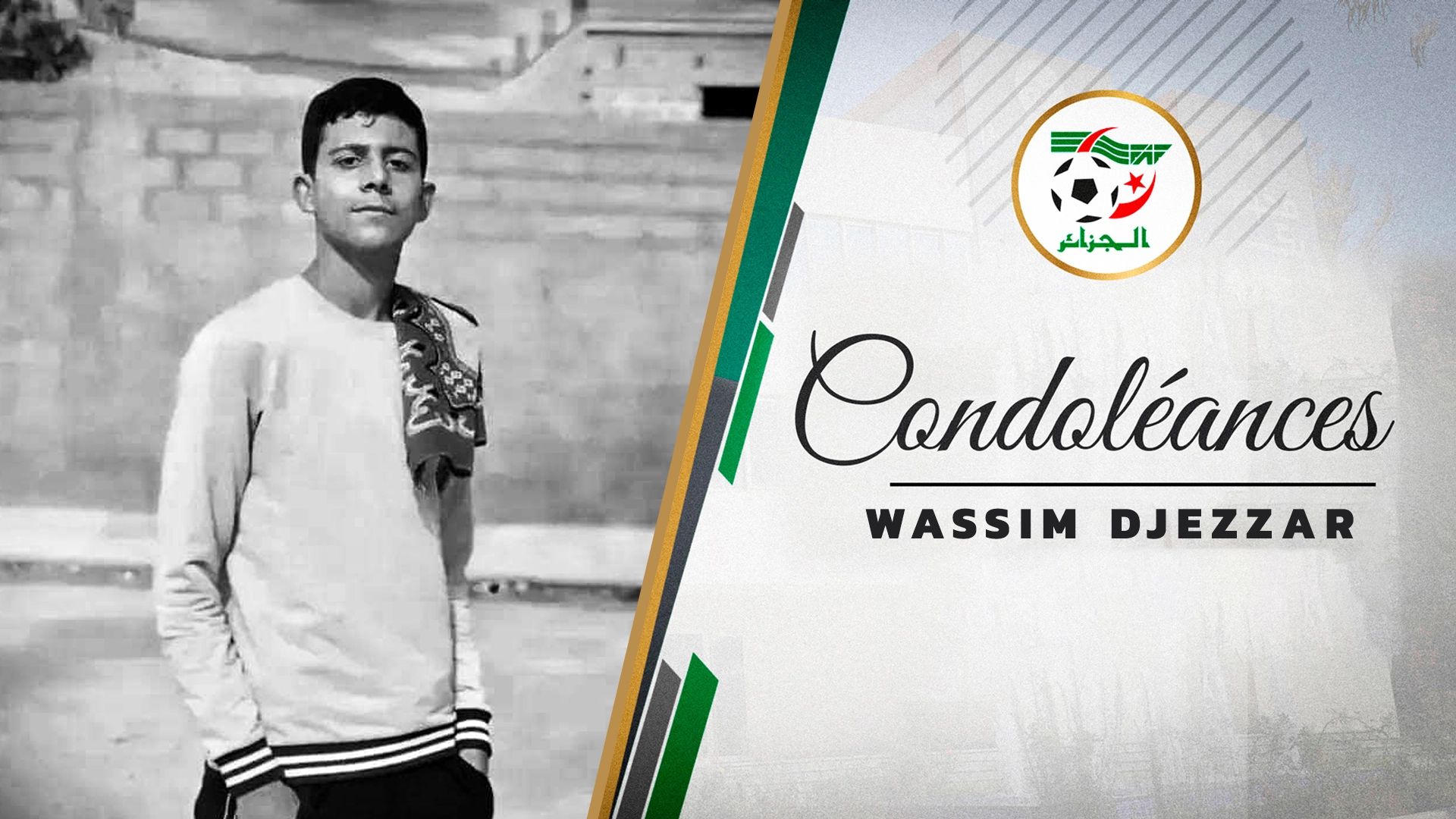 Wassim Djezzar, jeune footballeur U17, décède en plein match