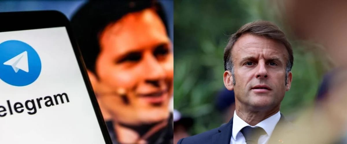 Macron telegram