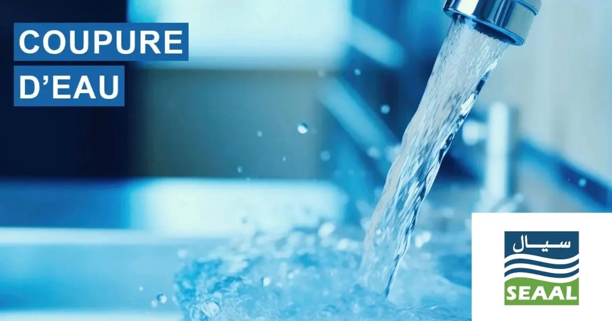 SEAAL : coupure d'eau annoncé pendant trois jours dans ces communes