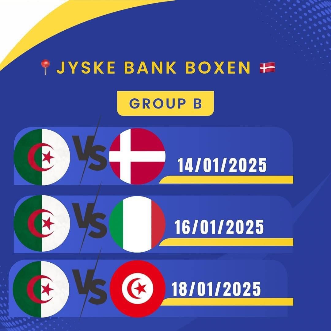 Mondial Handball 2025 : l'Algérie vs Danemark, où voir le match ?