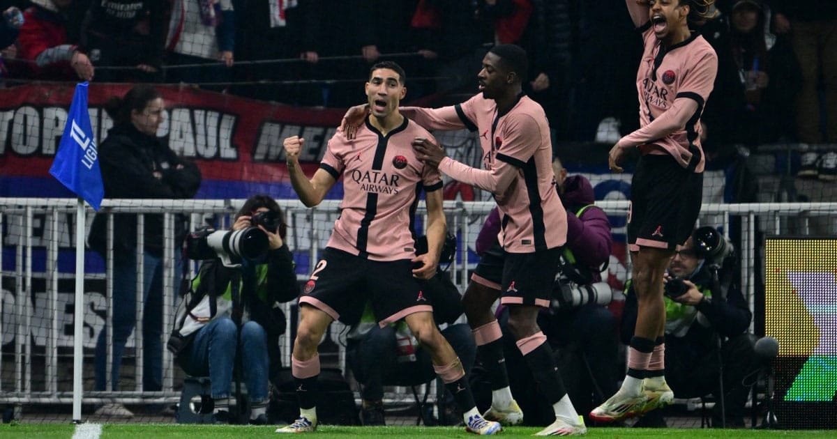 Achraf Hakimi : le Marocain enflamme la toile lors du match OL-PSG