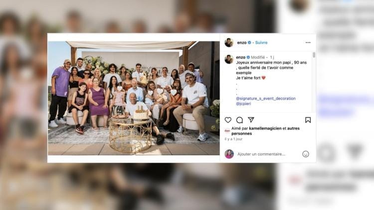 Zinedine Zidane célèbre un événement exceptionnel avec sa famille et ses proches