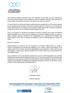 Jeux Méditerranéens Oran 2022: Le Comité International déçu par l'organisation