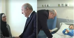 Tebboune rend visite à une famille de Gaza prise en charge à Alger (Vidéo)
