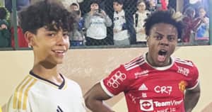 Le fils de Cristiano Ronaldo donne une leçon de foot à une célèbre Youtubeur