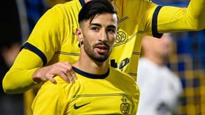 Mohamed Amoura, blessé au visage