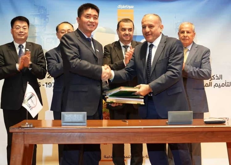 Sonatrach et Sinopec signent un accord stratégique de 850 millions de dollars
