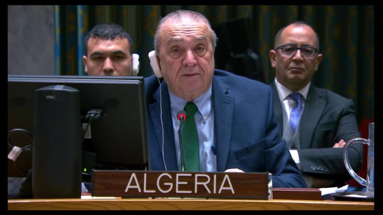 Lettre bouleversante lue à l’ONU par l’ambassadeur algérien