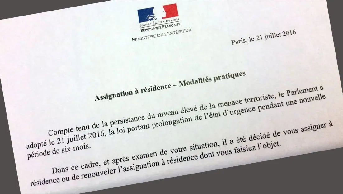 Justice française : un dossier d'assignation à résidence réexaminé