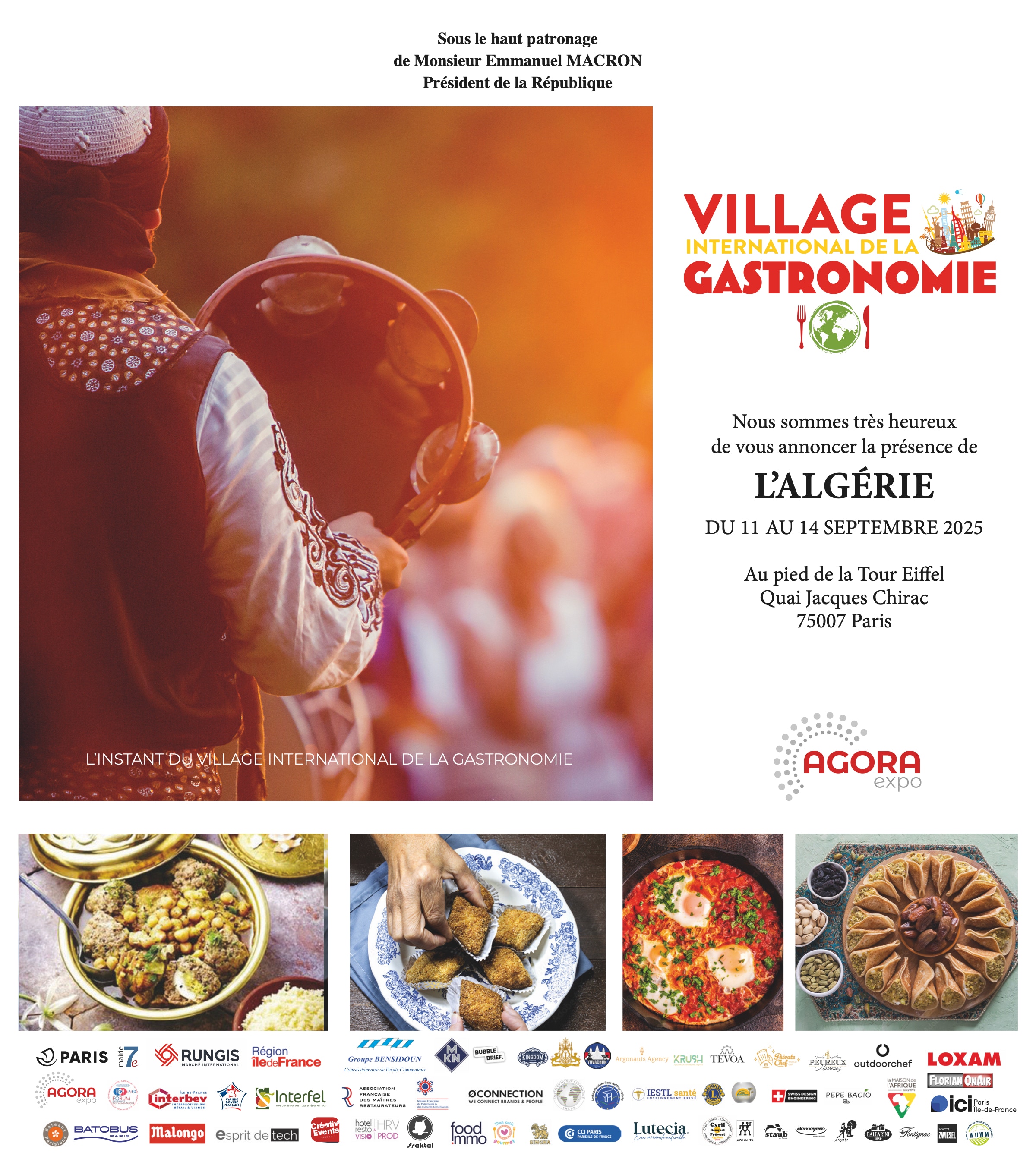 Village International de la Gastronomie : la cuisine algérienne à l’honneur à Paris 2025