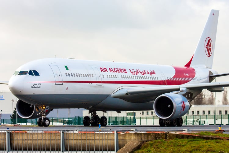 PARIS, FRANCE - MARCH 29: Air Algerie Airbus A330-203 taxis around CDG Airport on March 29, 2010. Air Algerie is the national airline of Algeria.