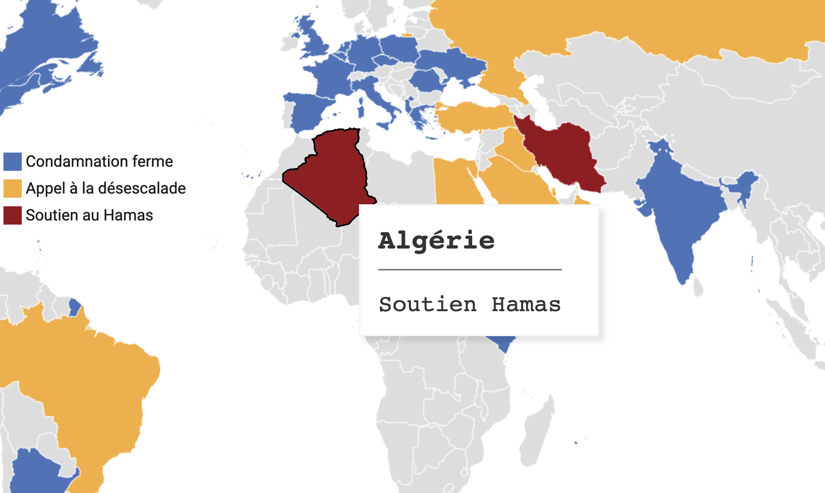 Algérie soutient Hamas