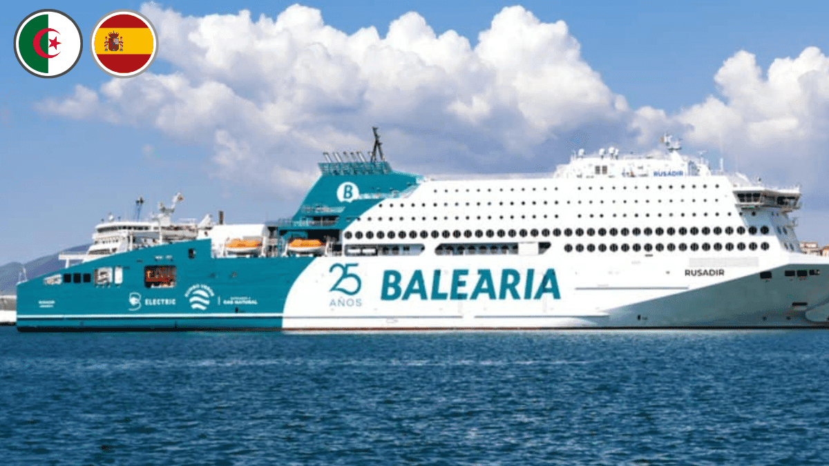Ferries vers l’Algérie : Balearia baisse ses tarifs de 25%