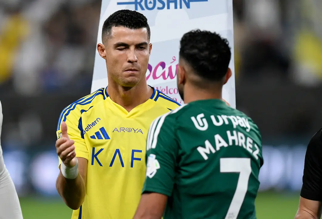 Cristiano Ronaldo et Riyad Mahrez
