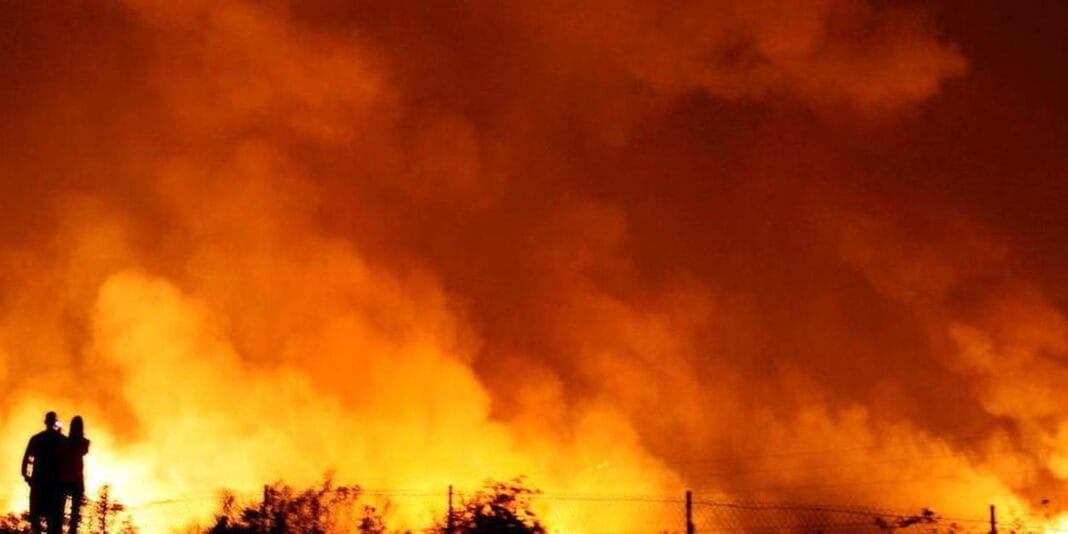 Incendies au Maroc : 3 900 hectares de forêts dévastées Incendie de forêt à Marseille avec beaucoup de fumée et de flammes.