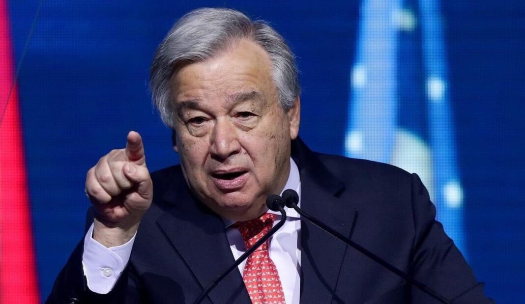 « Gaza est devenue un cimetière pour les enfants » selon Antonio Guterres Secrétaire général de l'ONU parlant lors d'une conférence internationale.