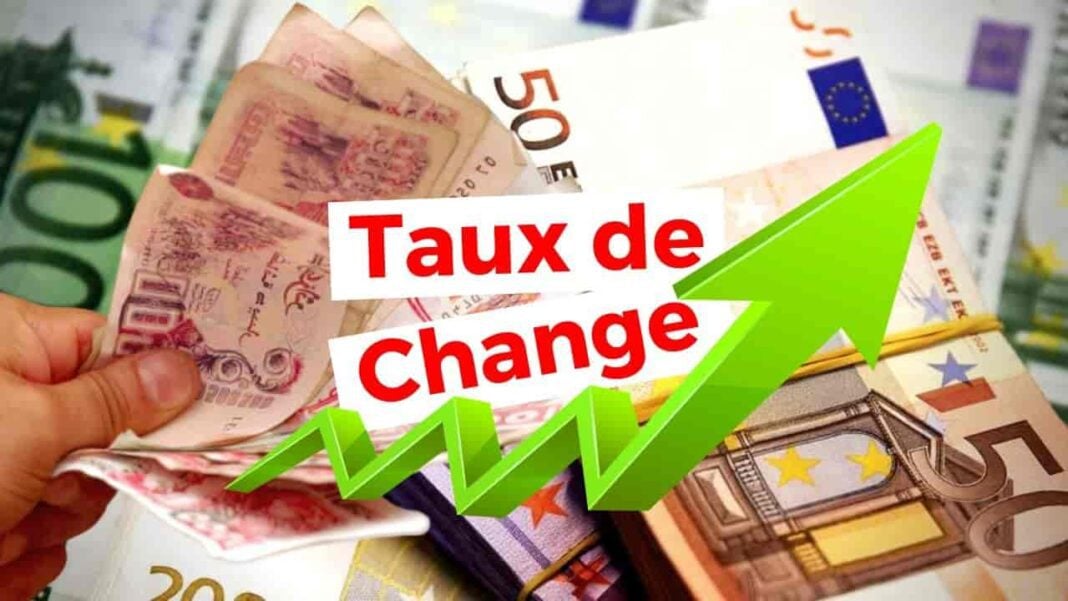 Taux de change des principales devises de ce 19 mars 2023 Taux de change entre euro et dirham marocain avec flèche montante.