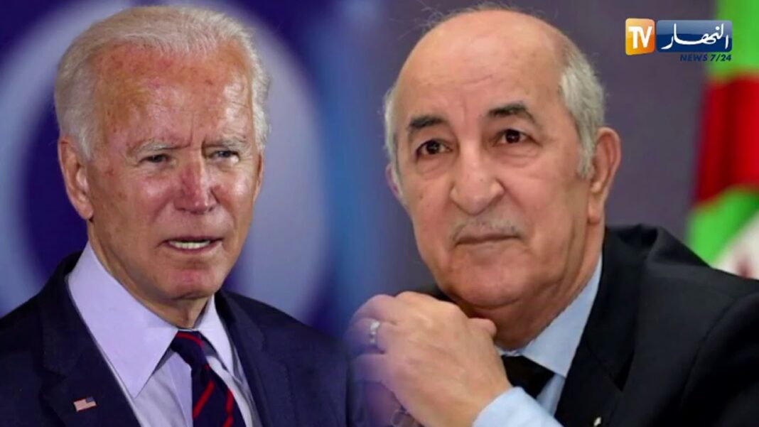 Algérie – USA : Bientôt un nouveau partenariat sur le tourisme Joe Biden et un homme en conversation lors d'un événement officiel.