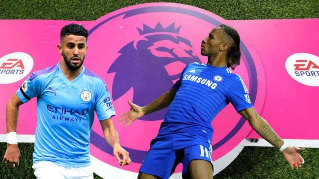 Drogba provoque la colère des Algériens en disant… Joueurs de Manchester City et Chelsea lors d'un match de football.